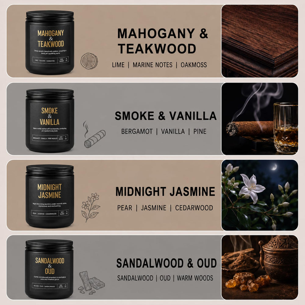 Yinuo Candle single jar close-up label highlighting scent name and refined design for gifting