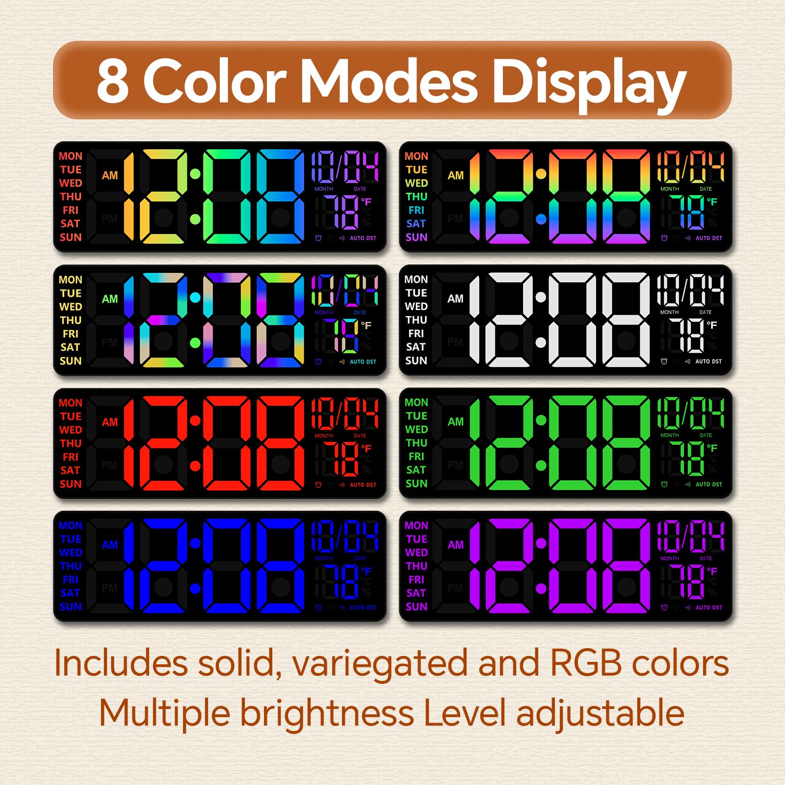 YISILE remote and controls demonstrating easy brightness and mode changes