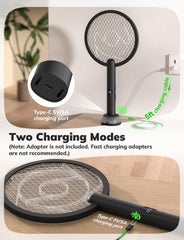 YISSVIC placed on base at night attracting and zapping insects