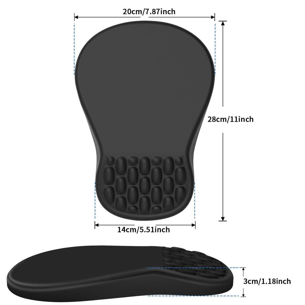 YIWEI mouse pad in gaming setup demonstrating control and comfort