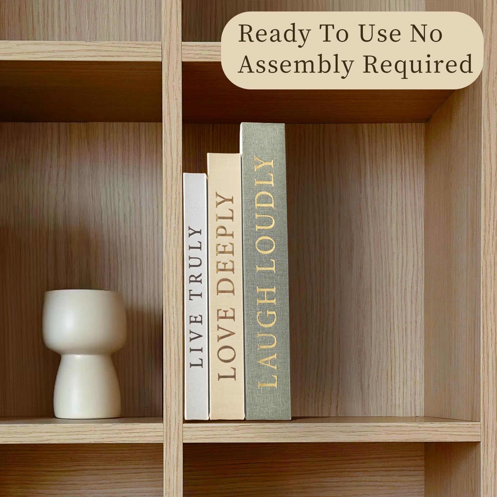 YKANYN medium and small books nested inside largest book for compact storage