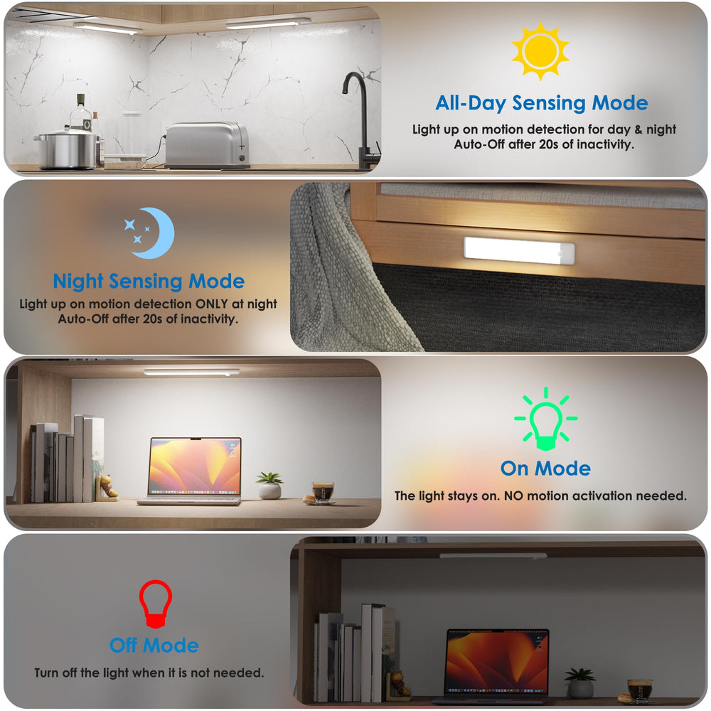YLXS illuminating a closet shelf demonstrating improved visibility and quick access