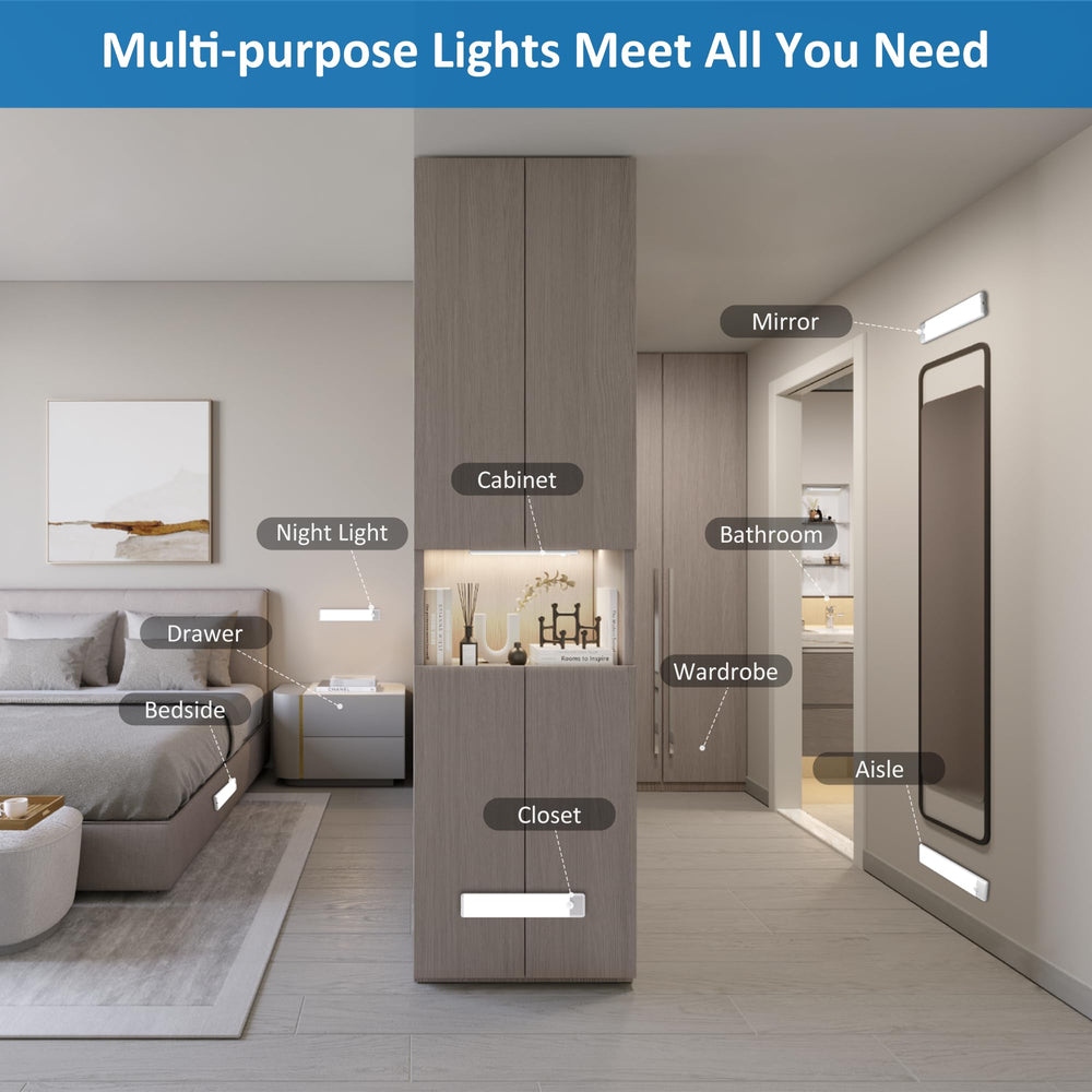 YLXS under-cabinet in kitchen showcasing hands-free cool white lighting benefit