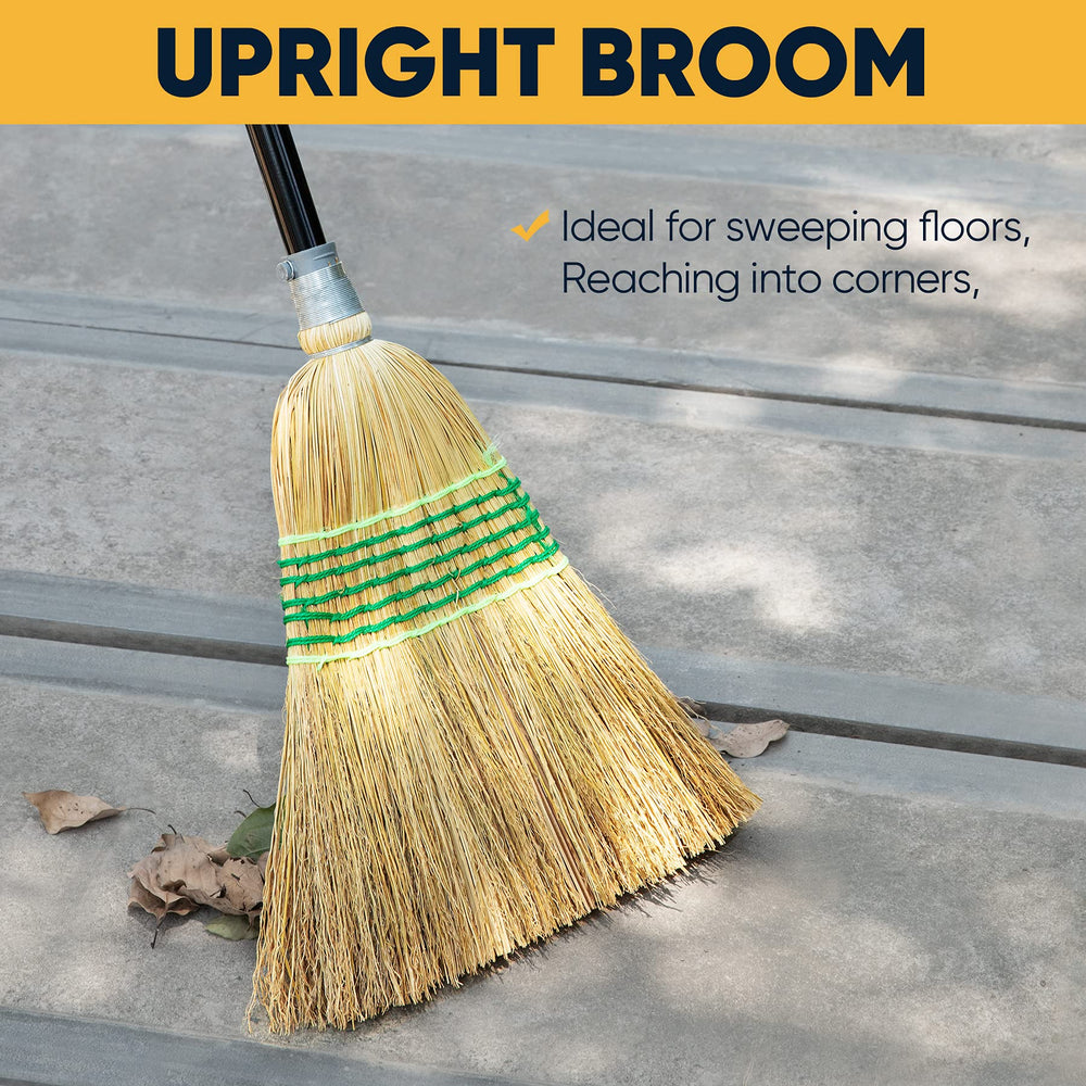 Yocada wide 13.4 inch broom head showing large coverage per sweep