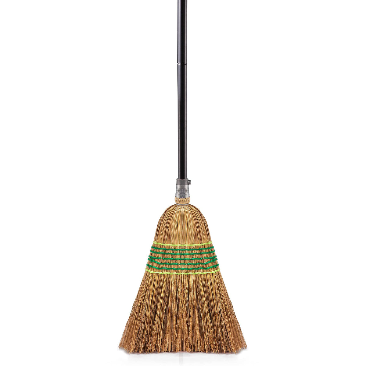 Yocada front view showing full 59.8 inch broom and wide head benefit