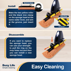 Yocada honeycomb sponge close-up highlighting absorbent texture for faster spill pickup