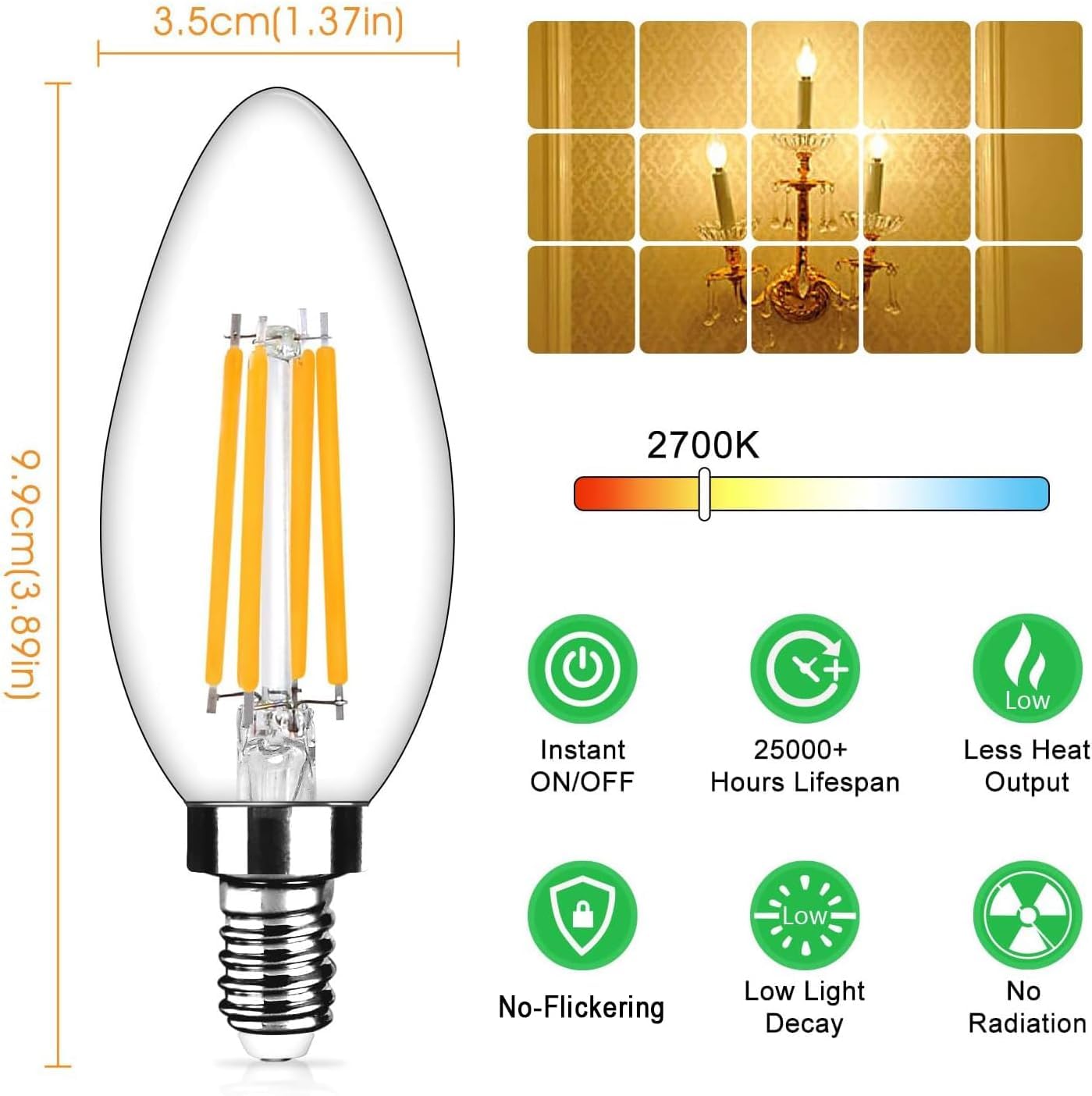 Yochoice bulb next to hand illustrating compact size and easy replacement