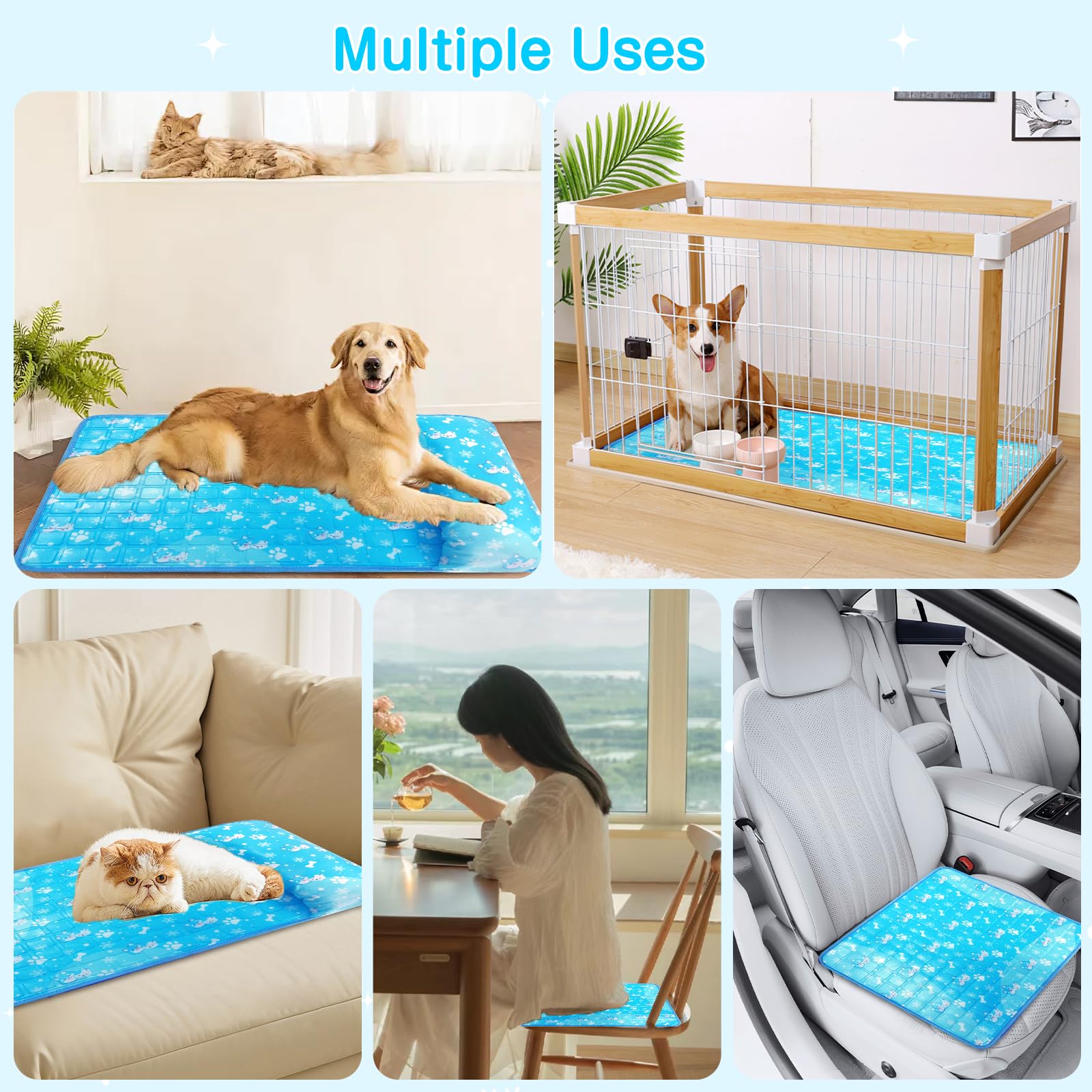 Yoheueoa folded mat for compact storage and easy transport
