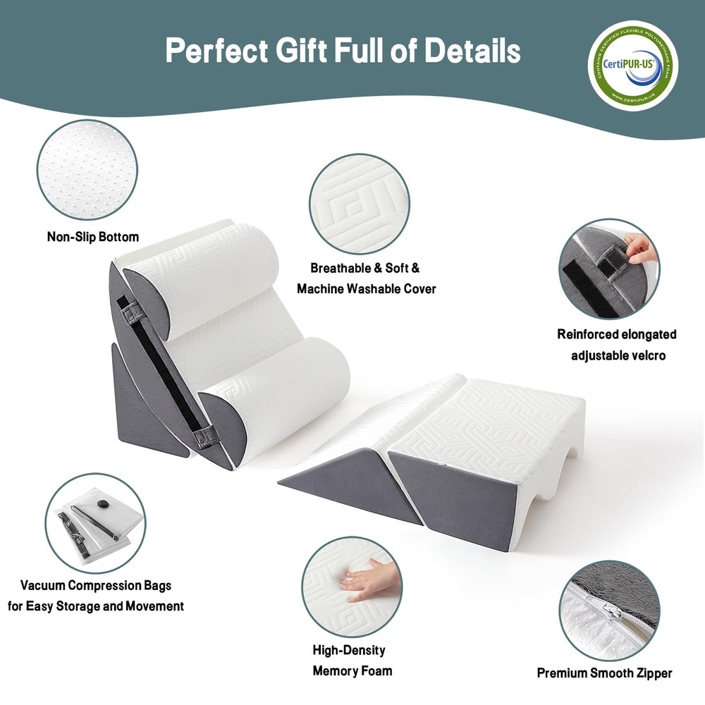 Yojoker leg pillow used as a small table offering stable support