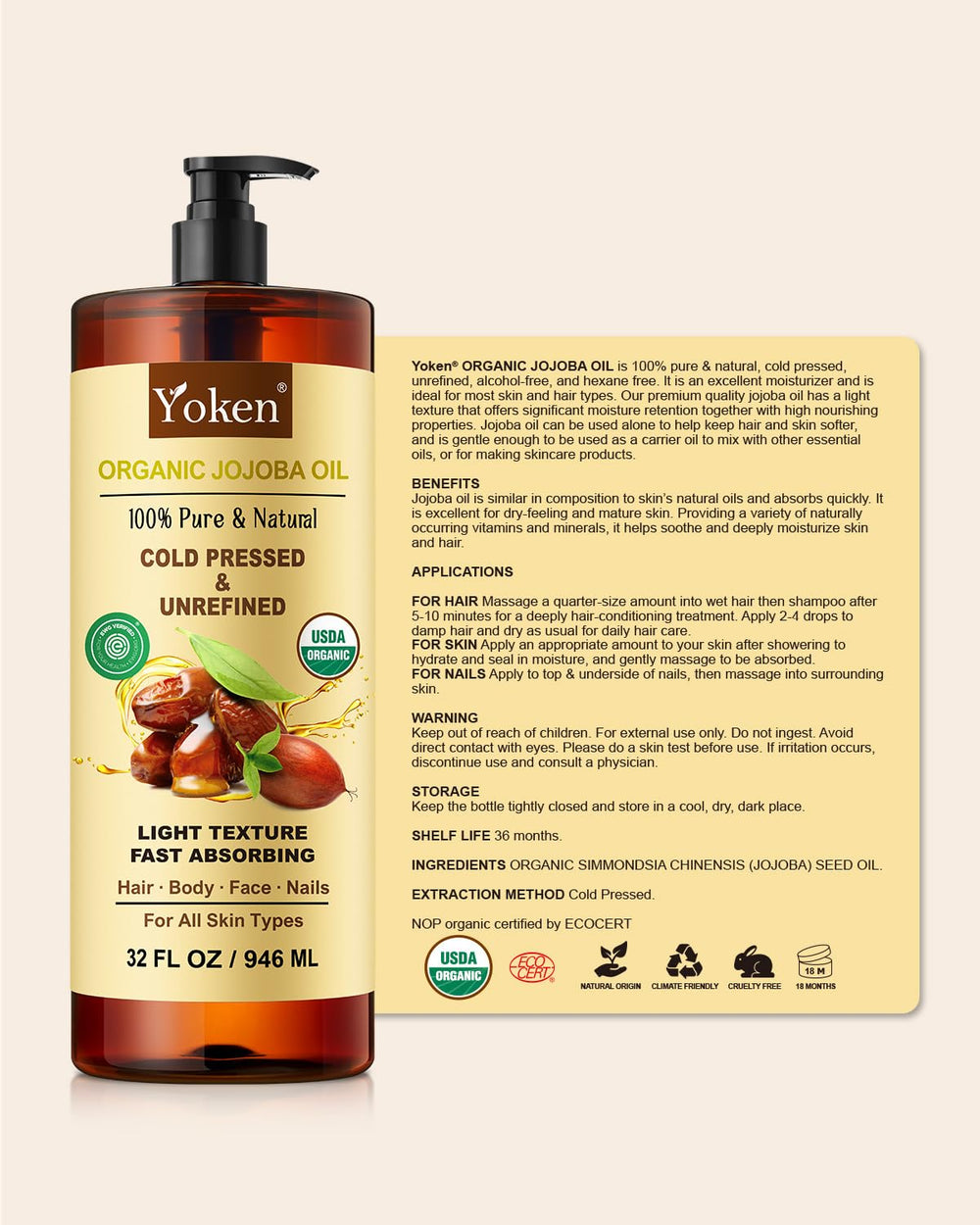 Yoken beside DIY skincare ingredients for homemade cosmetics