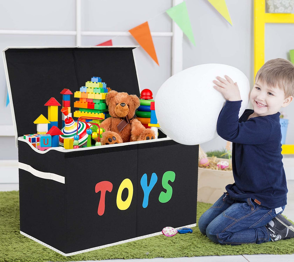 YOLOXO size comparison with toys showing large capacity for stuffed animals and books