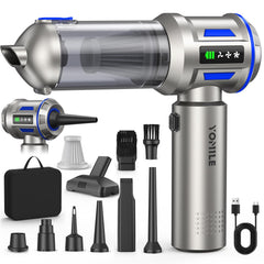 Yomile front view handheld vacuum showing compact design and easy grip for portable cleaning