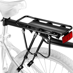 YONTUO rear rack front view showing sturdy platform and lightweight design benefit