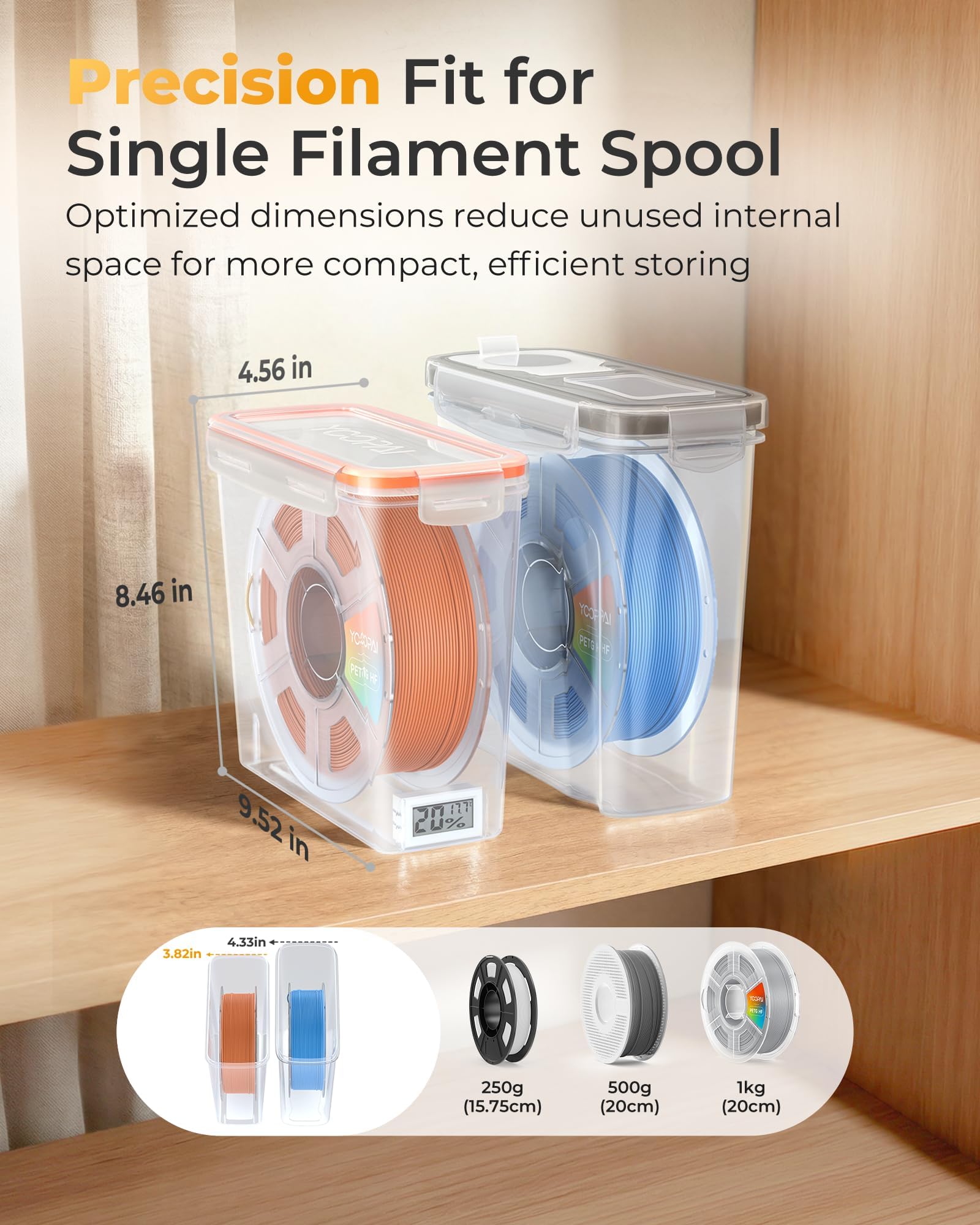 YOOPAI desiccant packs and accessories illustrating moisture control advantage