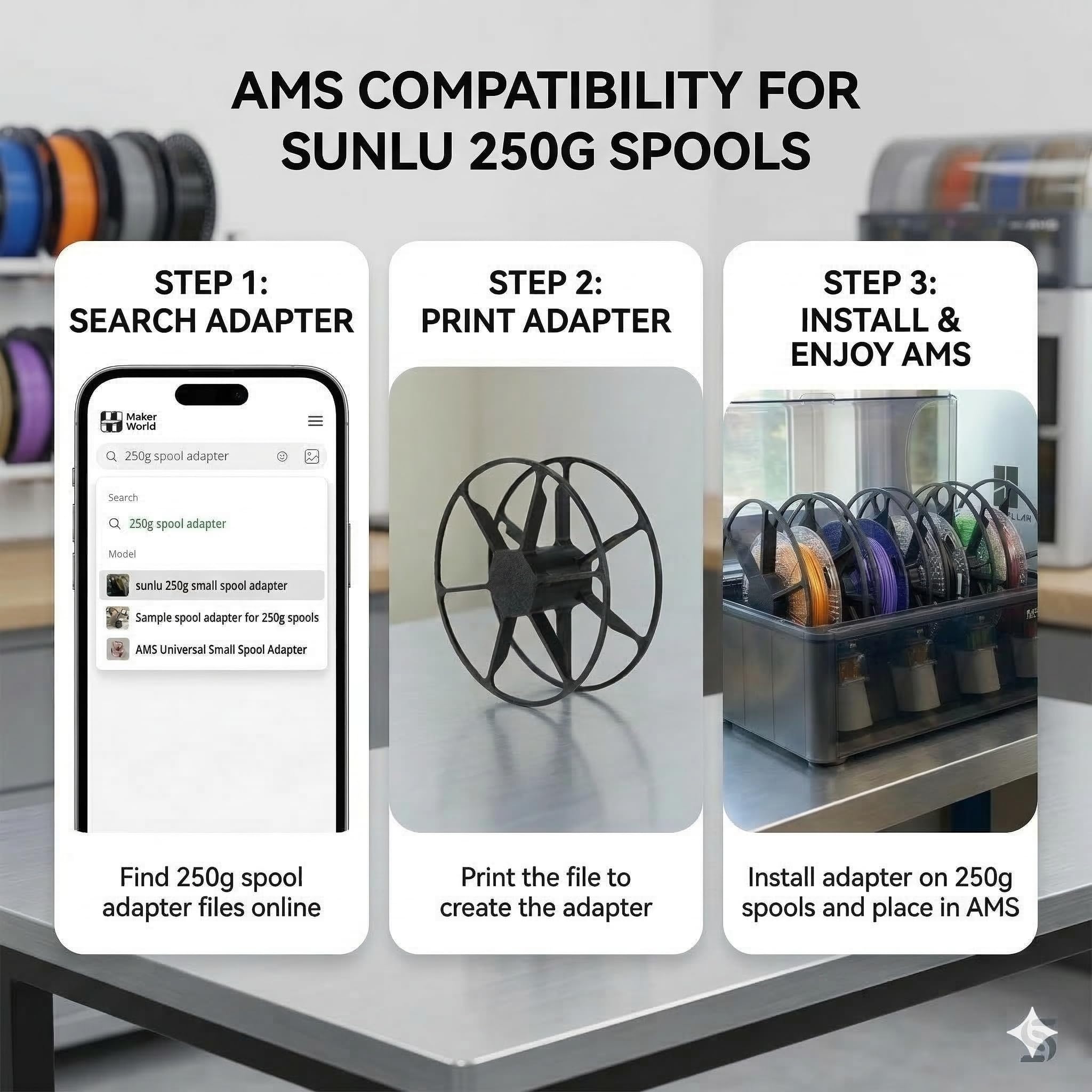 YOOPAI SUNLU spools sealed for storage maintaining filament freshness benefit