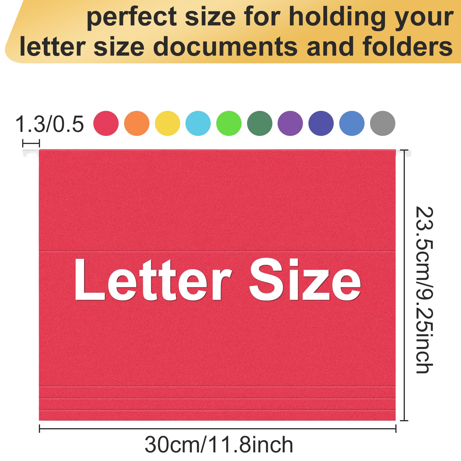 YOPCDJ ten-color array of folders helping fast visual document sorting
