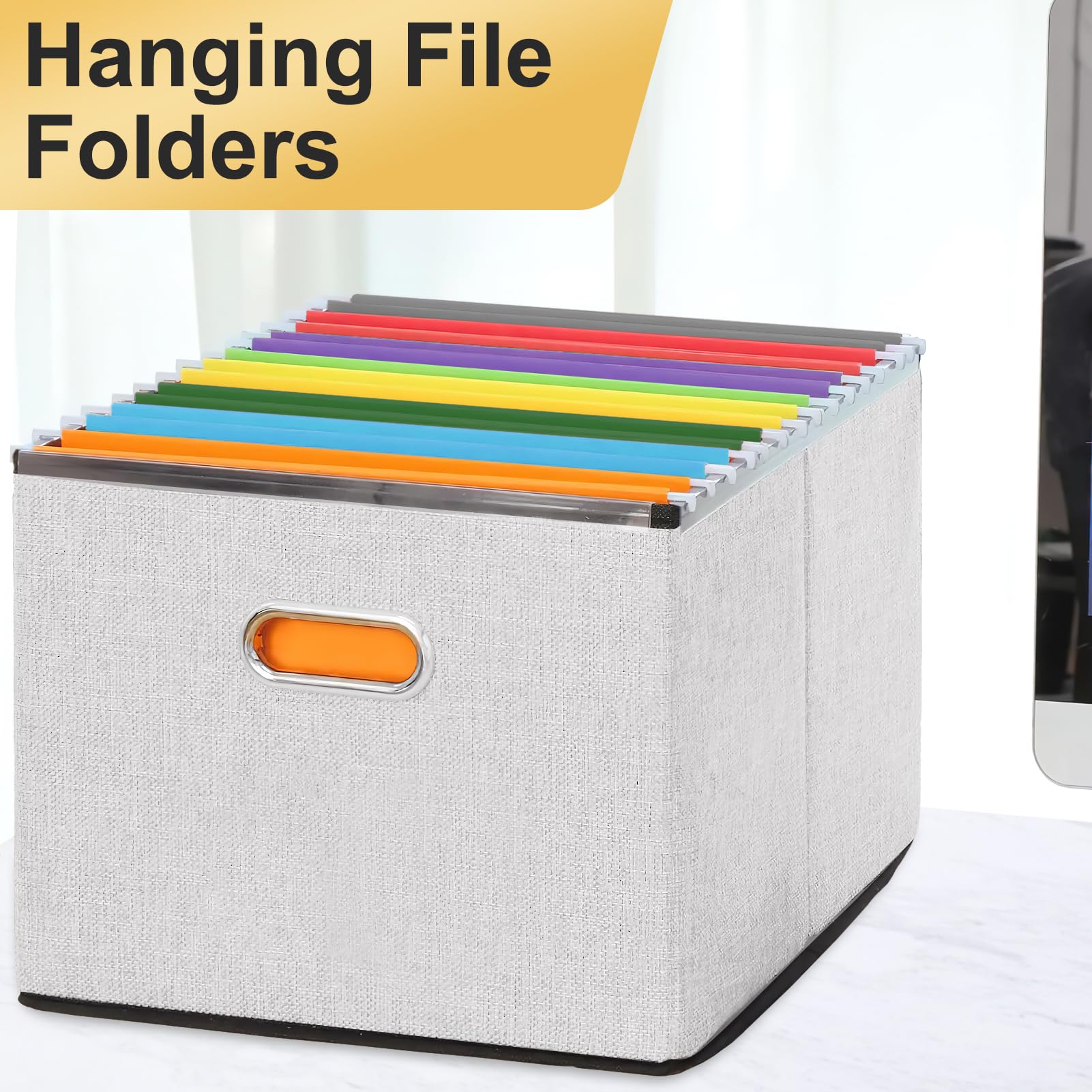 YOPCDJ folders hanging in a standard cabinet demonstrating compatible storage