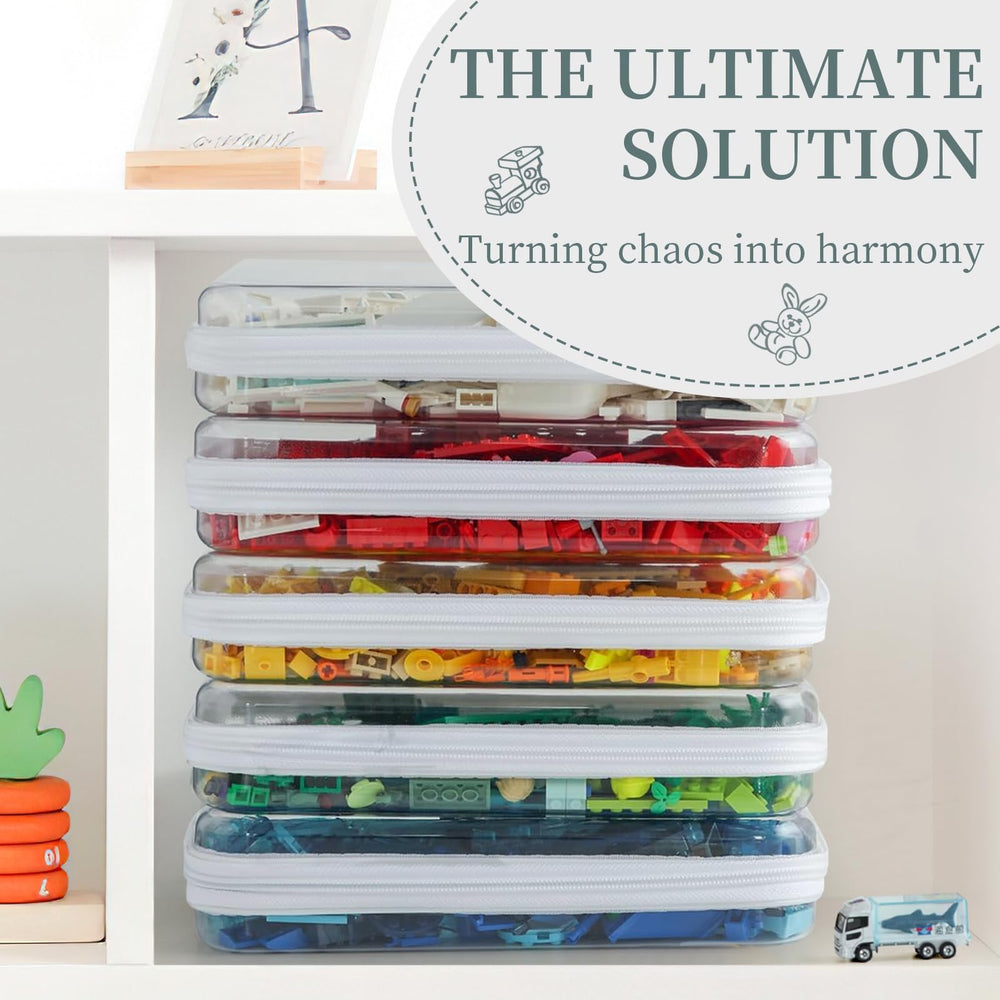 YOPCDJ stacked pouches in suitcase saving space and protecting items
