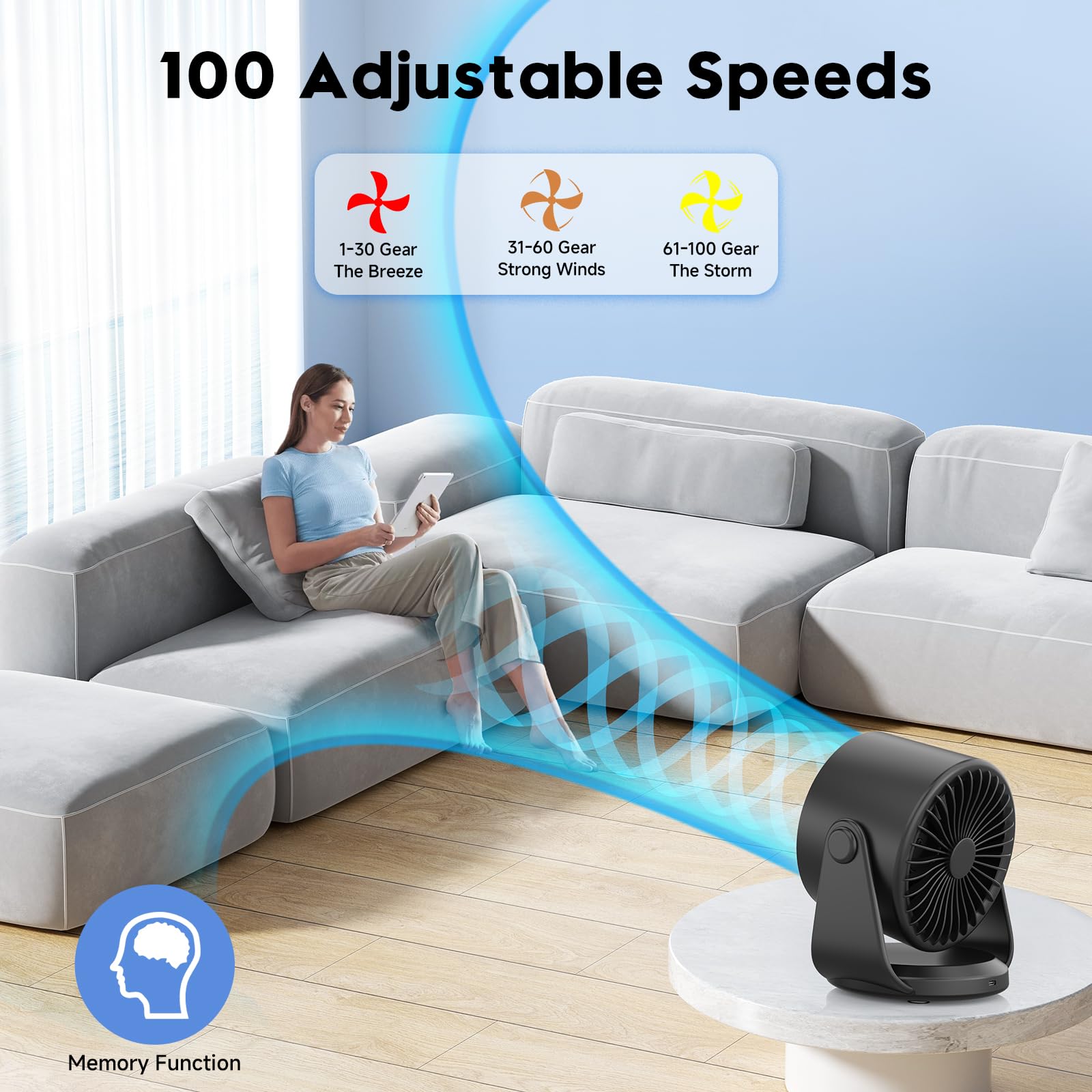 YOSHENMO mounted on kitchen wall providing hands-free cooling benefit