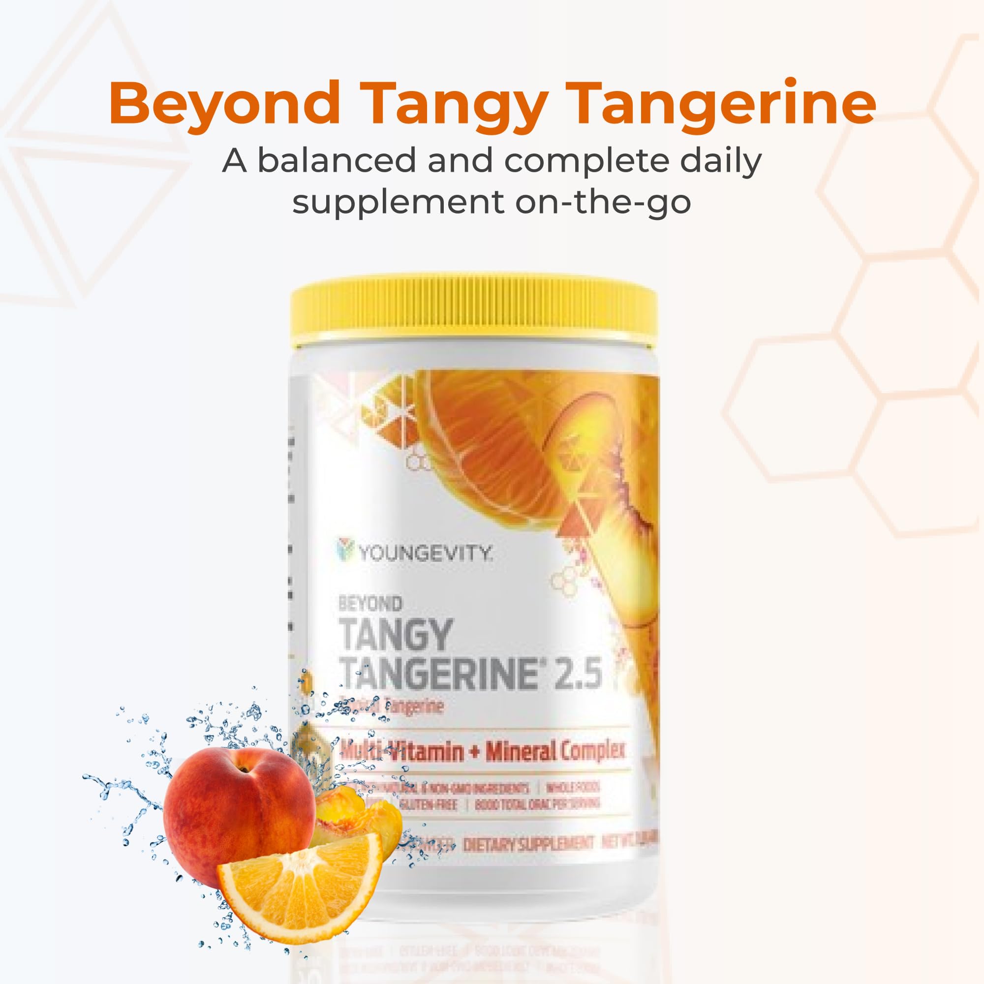 Youngevity scoop of powder close-up highlighting fine texture and mixability