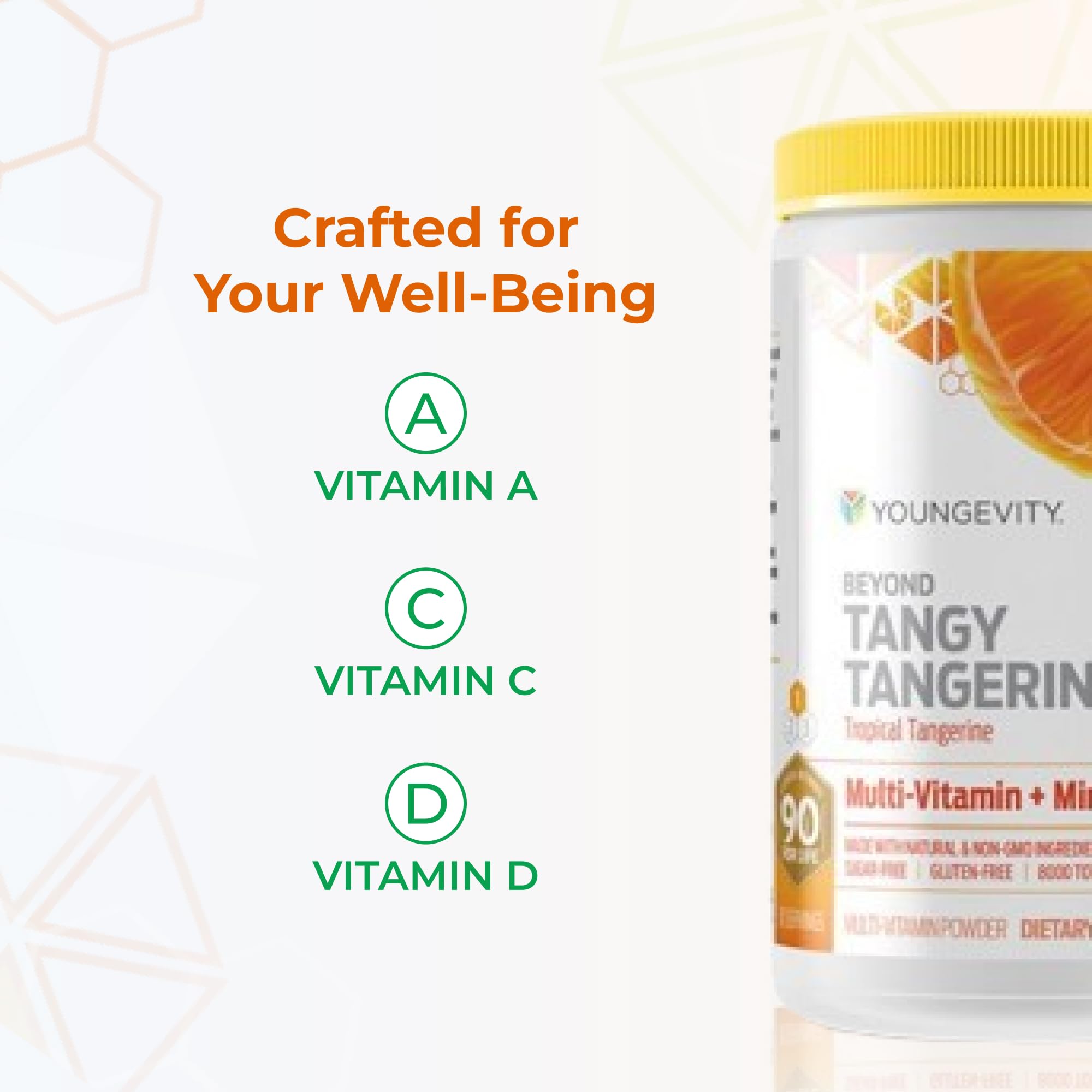 Youngevity powder blended into a smoothie for quick morning use