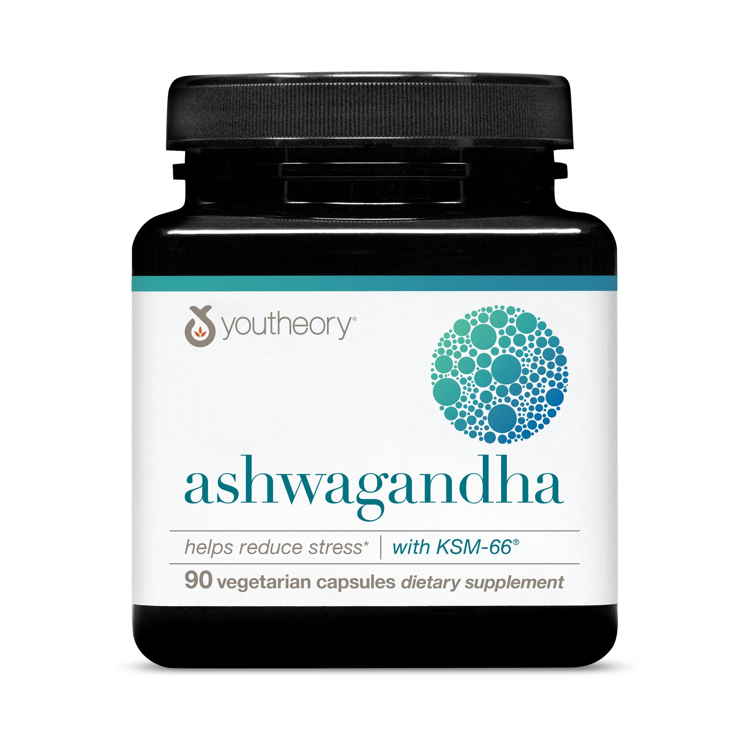 Youtheory bottle front label showing product name and dosage benefits