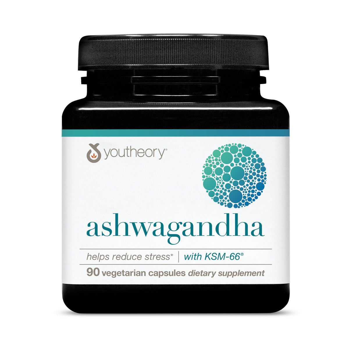 Youtheory bottle front label showing product name and dosage benefits