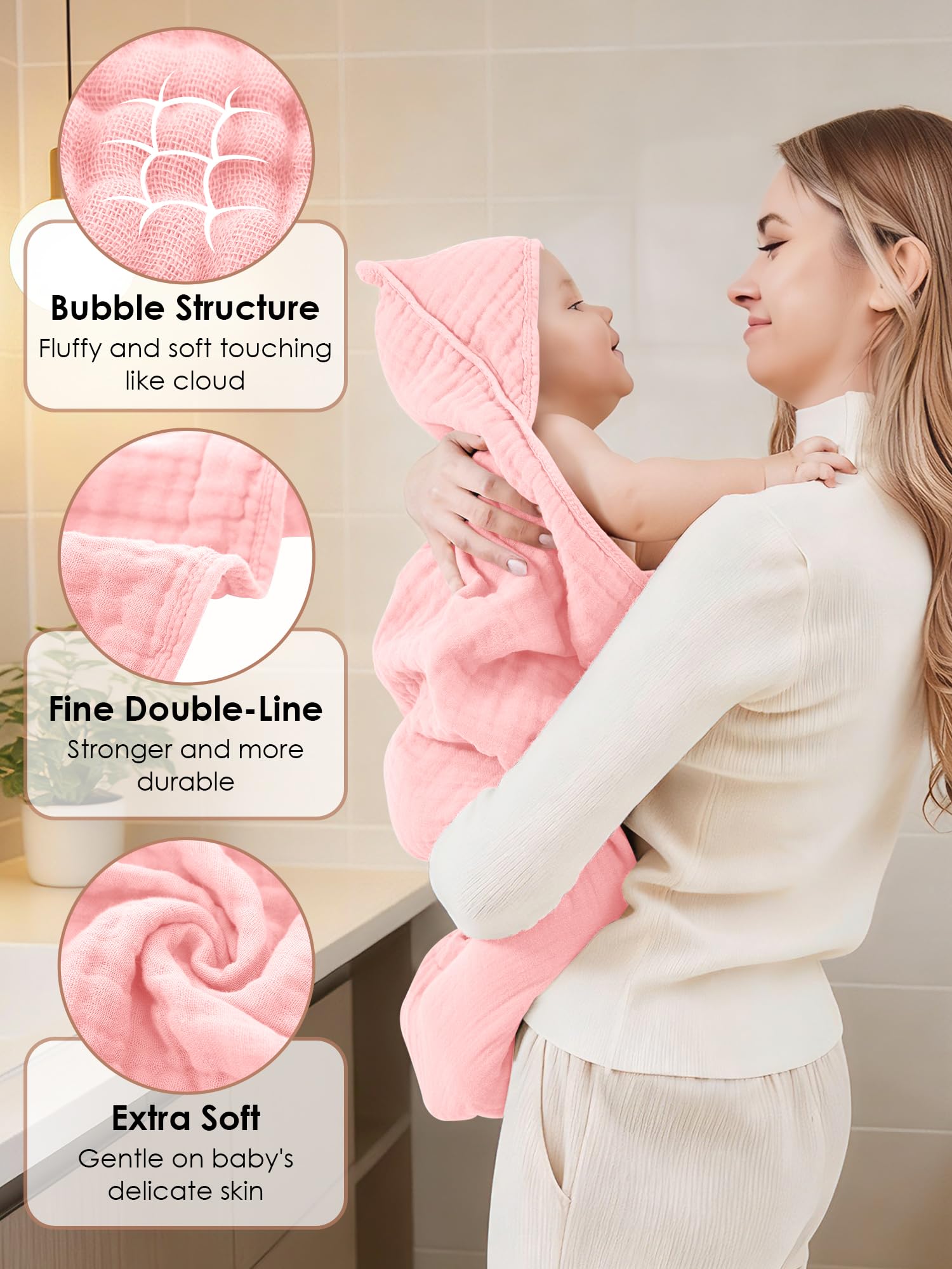 YOYOO three towels stacked as a gift conveying value and presentation