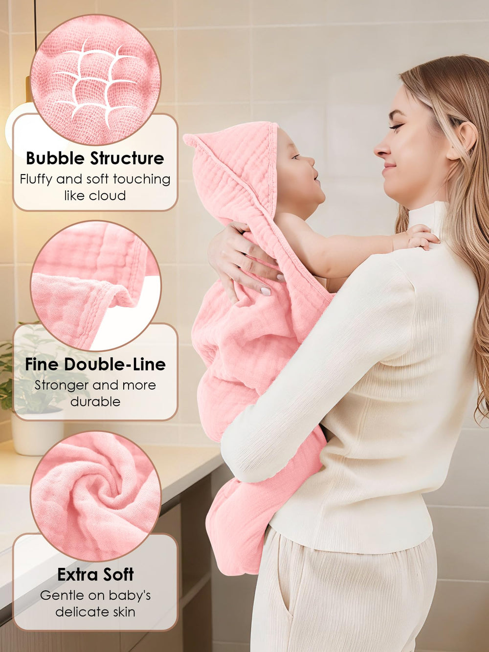 YOYOO three towels stacked as a gift conveying value and presentation