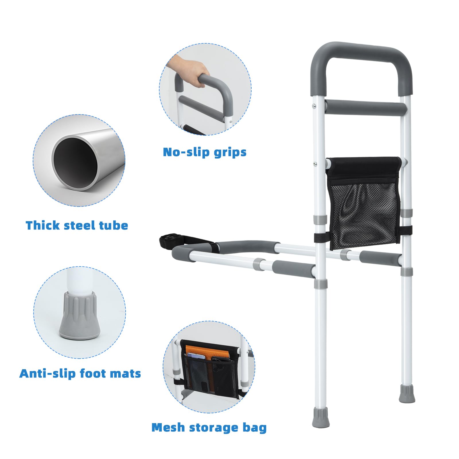 YrHeiper support leg and base illustrating floor-anchored stability