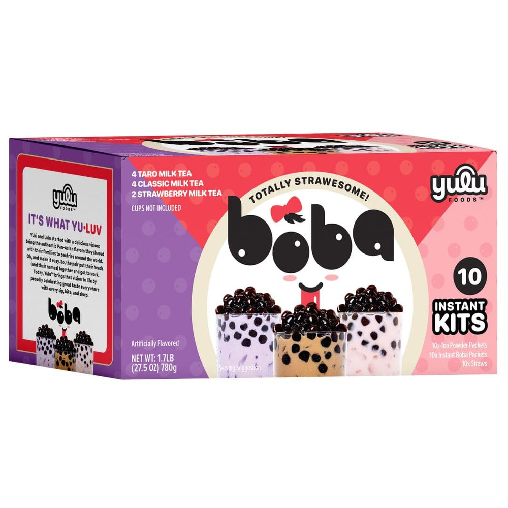 YULU FOODS box front view showing gift-ready packaging and quick-serve convenience