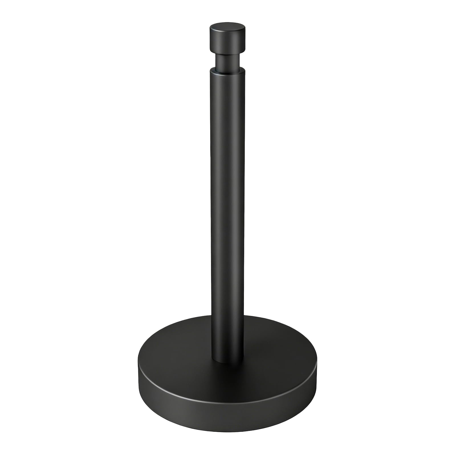 YUMORE front view countertop holder showing sleek black finish and stability
