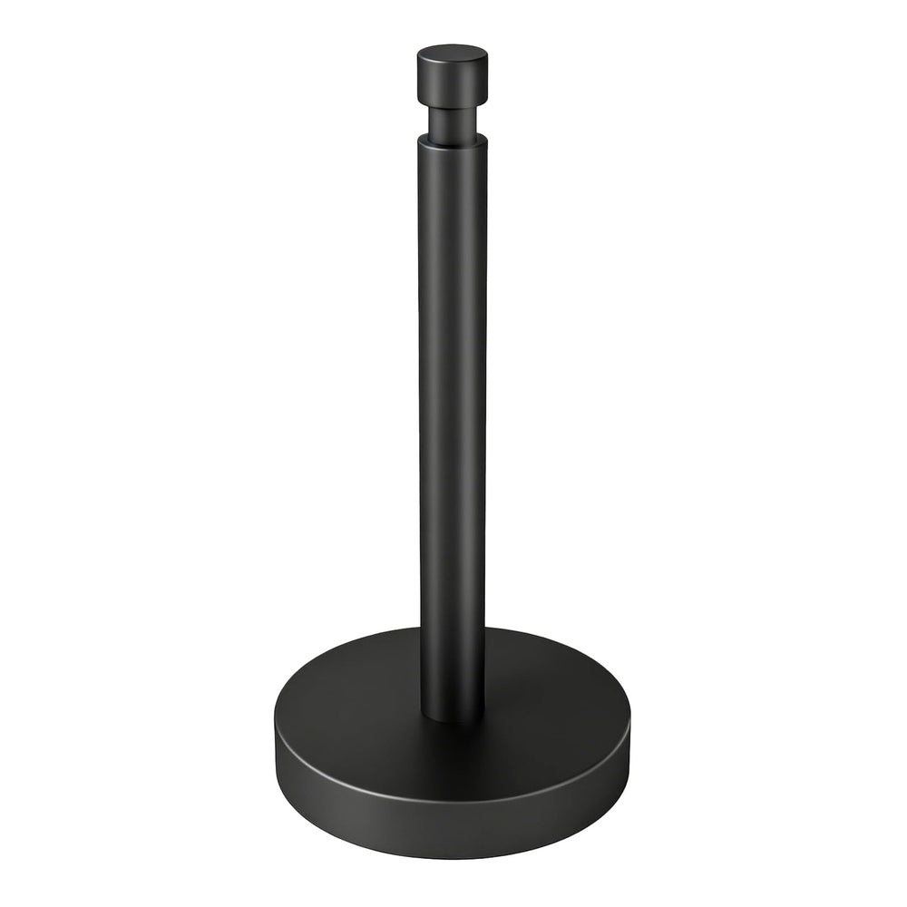 YUMORE front view countertop holder showing sleek black finish and stability