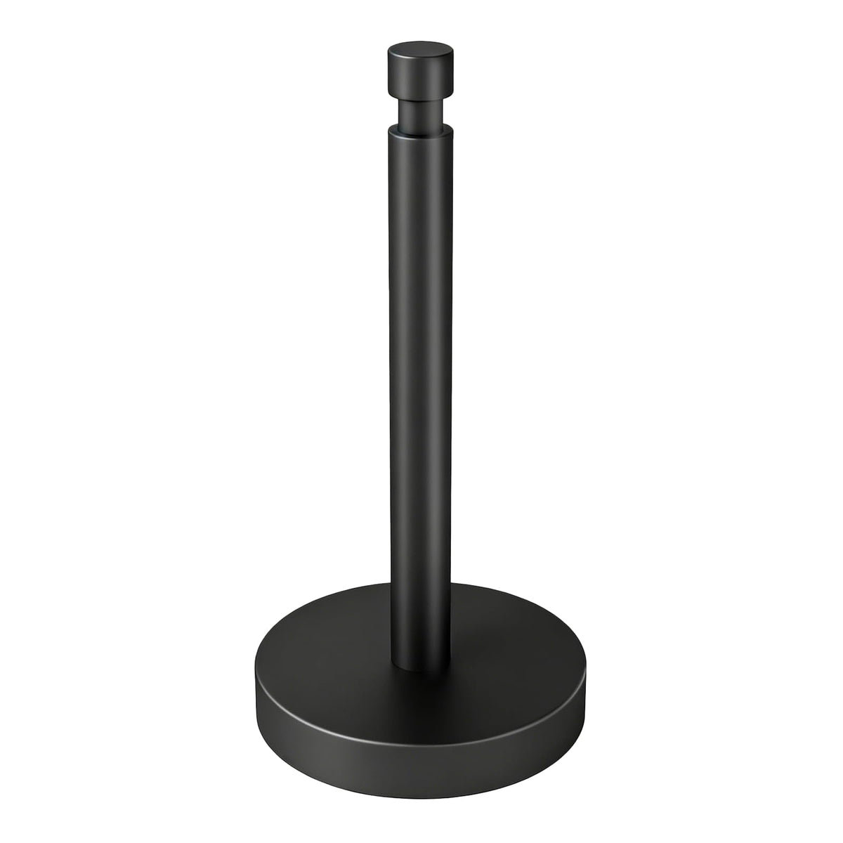 YUMORE front view countertop holder showing sleek black finish and stability