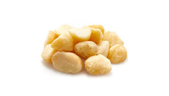 Yupik bowl filled with medium macadamia pieces ready to use