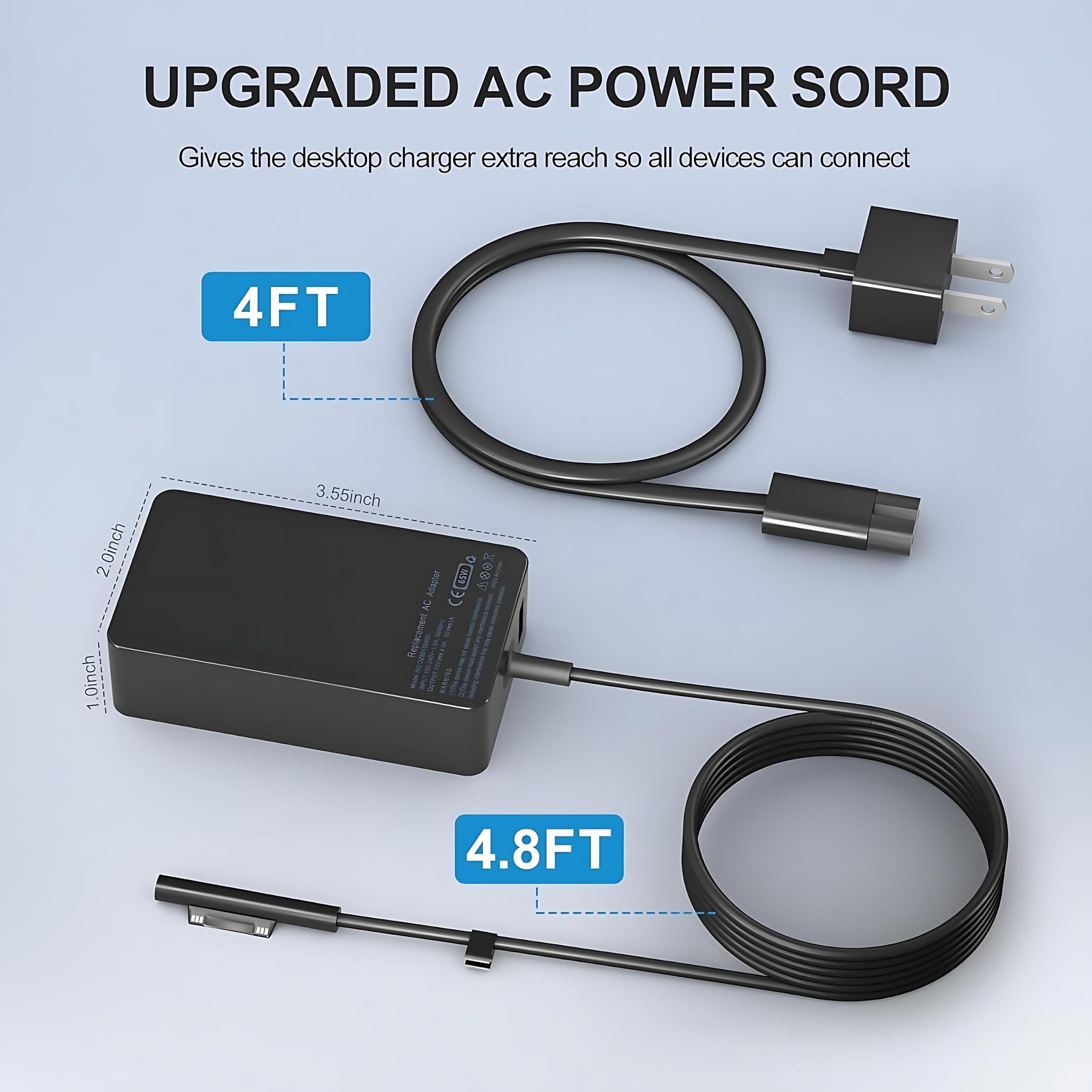 YURCIPWE compact charger beside a phone for size comparison showing travel-friendly benefit