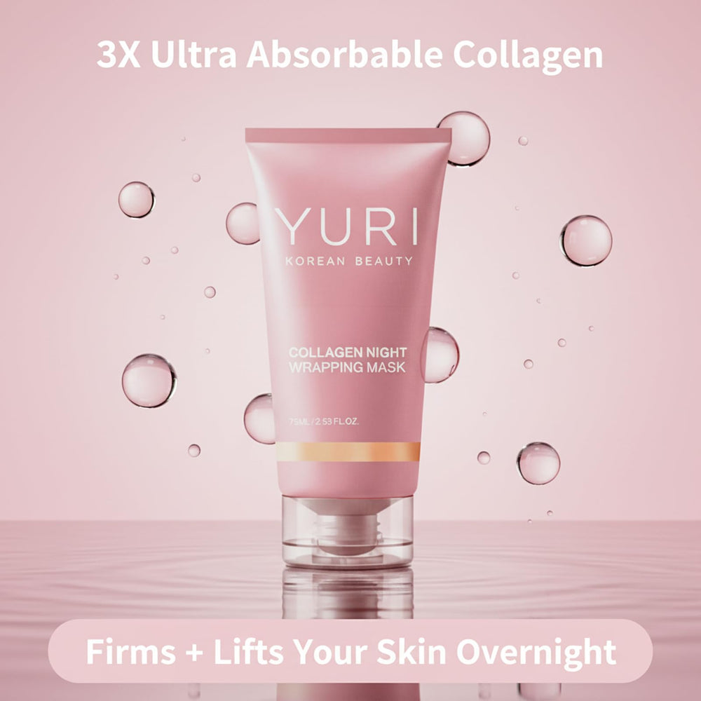 YURI BEAUTY label close-up highlighting product name and ingredient focus for clarity