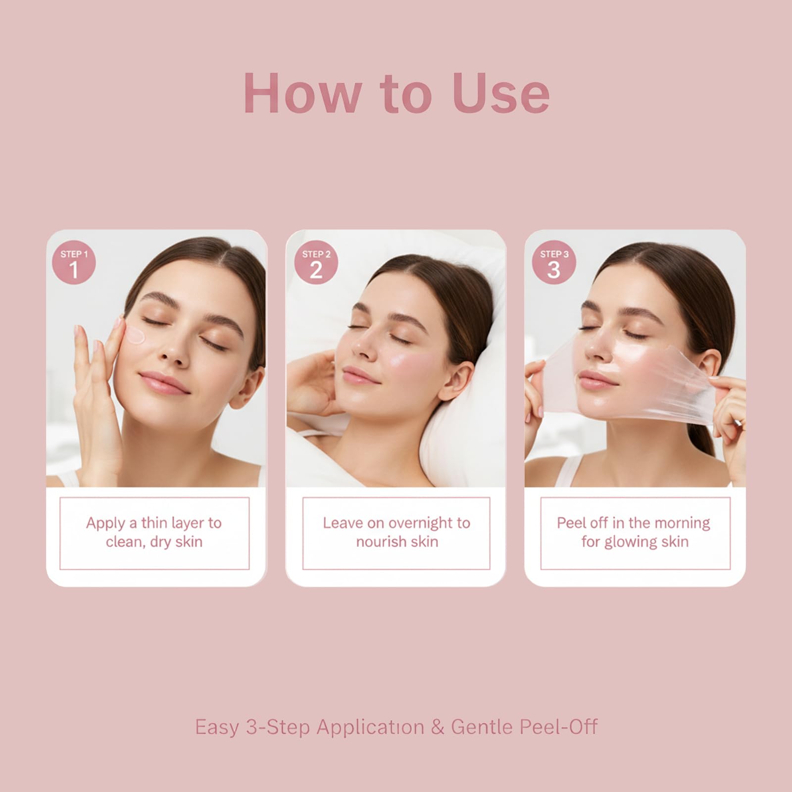 YURI BEAUTY peeling mask in morning showing gentle removal and refreshed skin