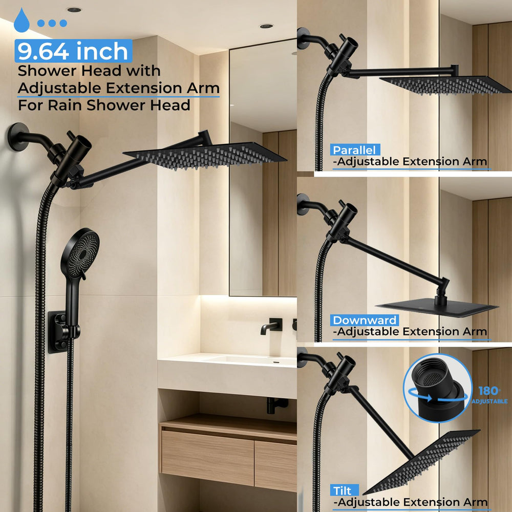 Yurnomy 11-inch brass extension arm adjusted to show extended reach and stability