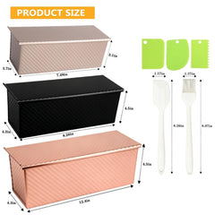YURTKUMAS covered loaf pans with lids on top, demonstrates straight-edged sandwich loaf shaping