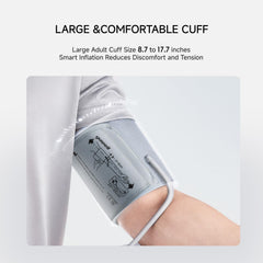 yuwell cuff close-up showing soft material for more comfortable measurements