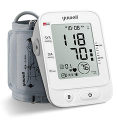 yuwell front view with large display showing clear readings for easy reading