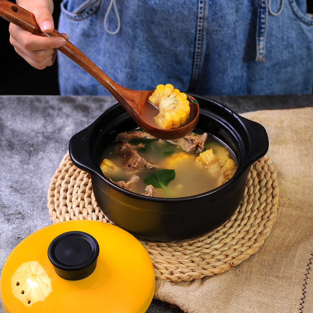 yyltjr mixing spoon stirring sauce in non-stick pan protecting coating and even stirring