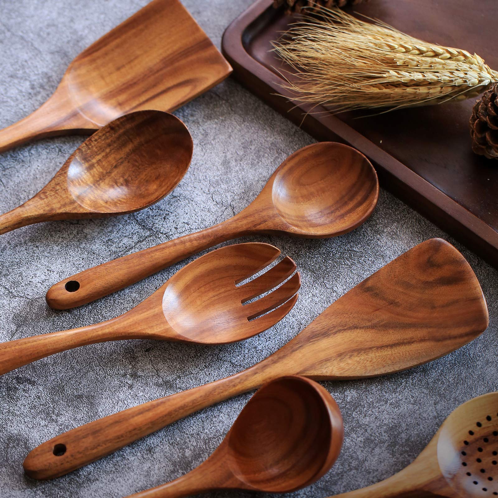 yyltjr serving spoon and skimmer top view showing bowl shapes for efficient serving benefit
