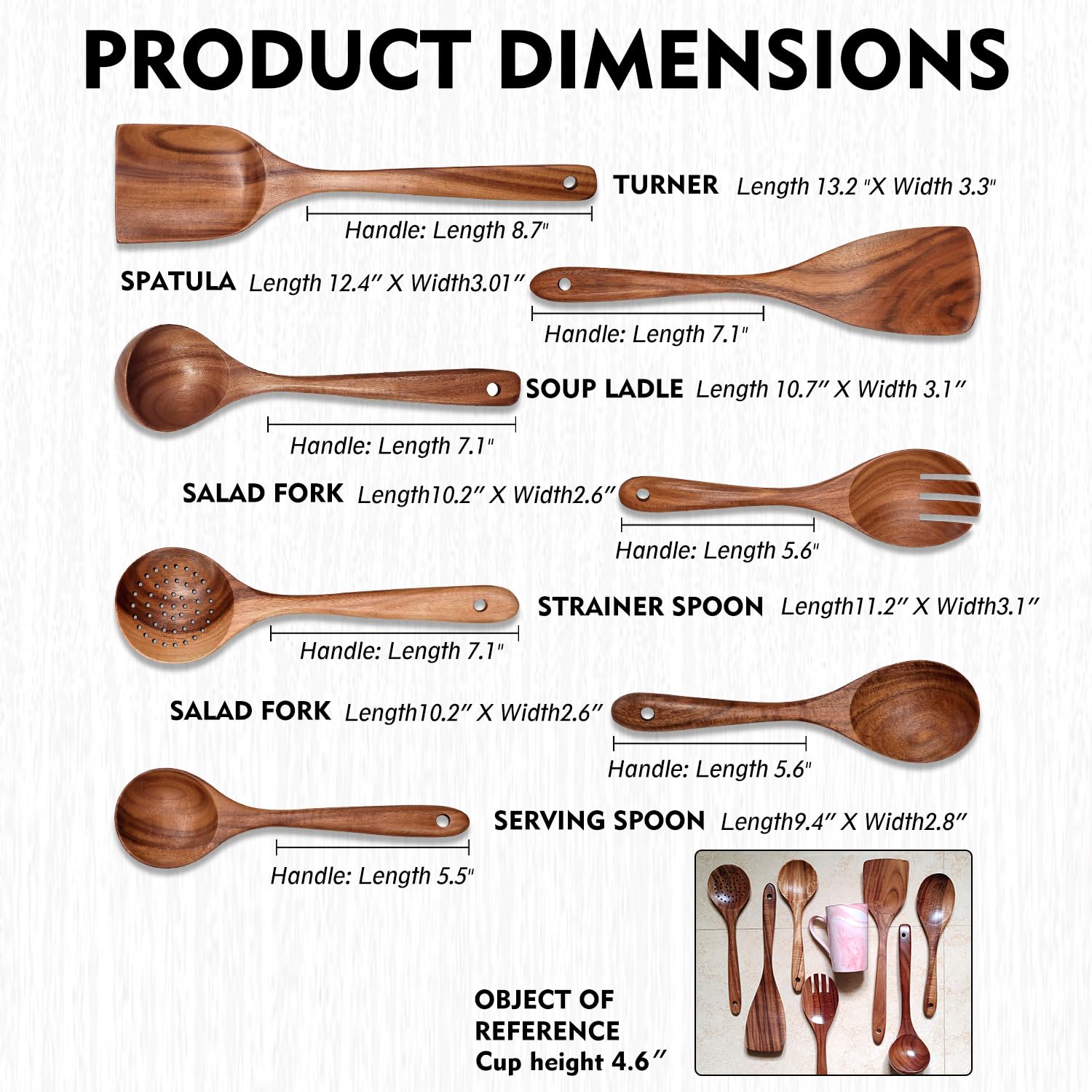 yyltjr laid-out tools with measurements visible showing precise sizes for confident use