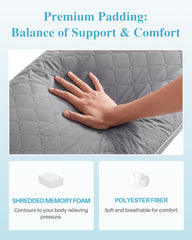 YZ HOME shredded memory foam detail showing adjustable contouring support