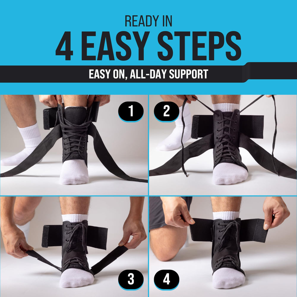 z athletics worn while running to support ankle during activity