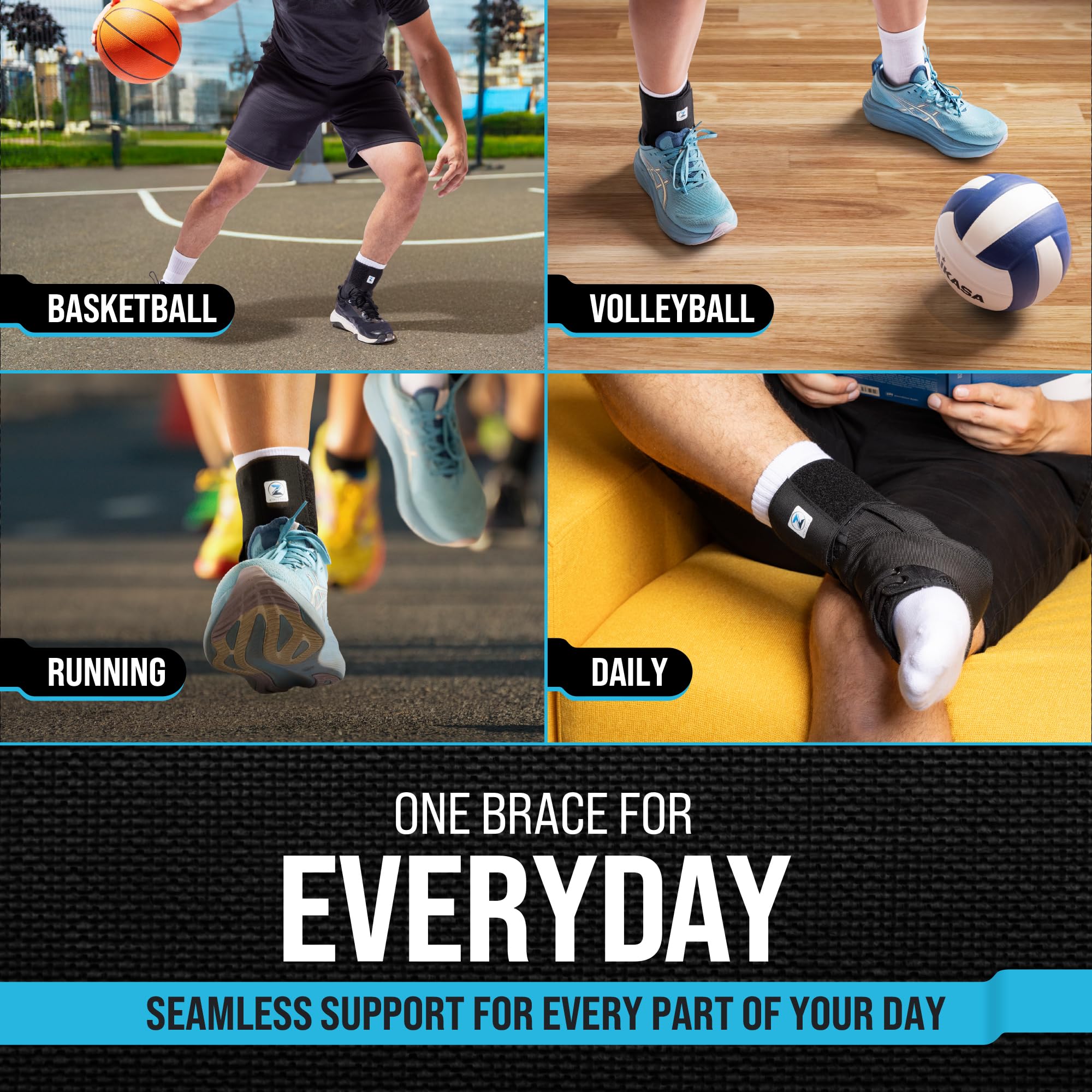 z athletics boxed packaging and product label for easy ID