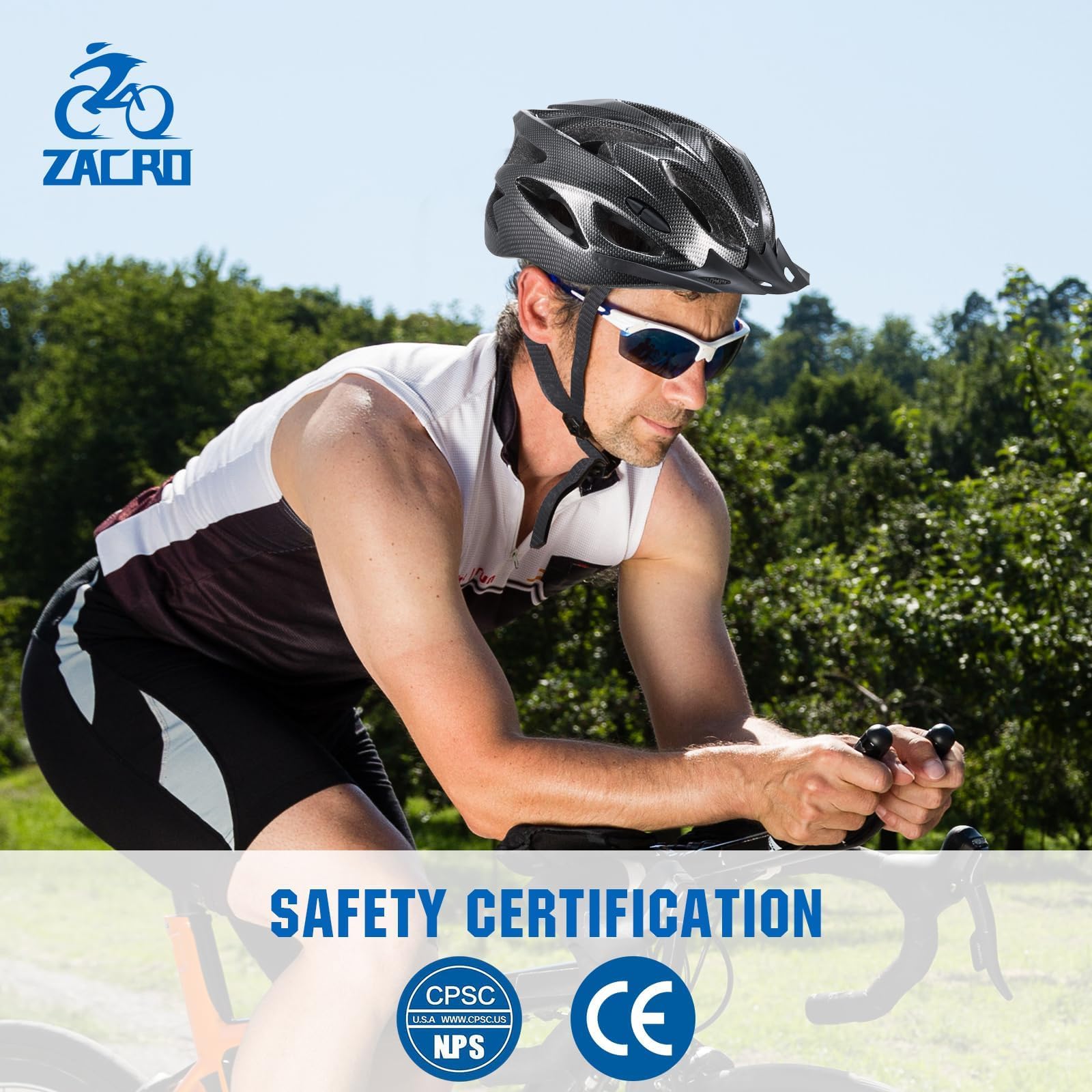 Zacro helmet on commuter demonstrating lightweight everyday protection