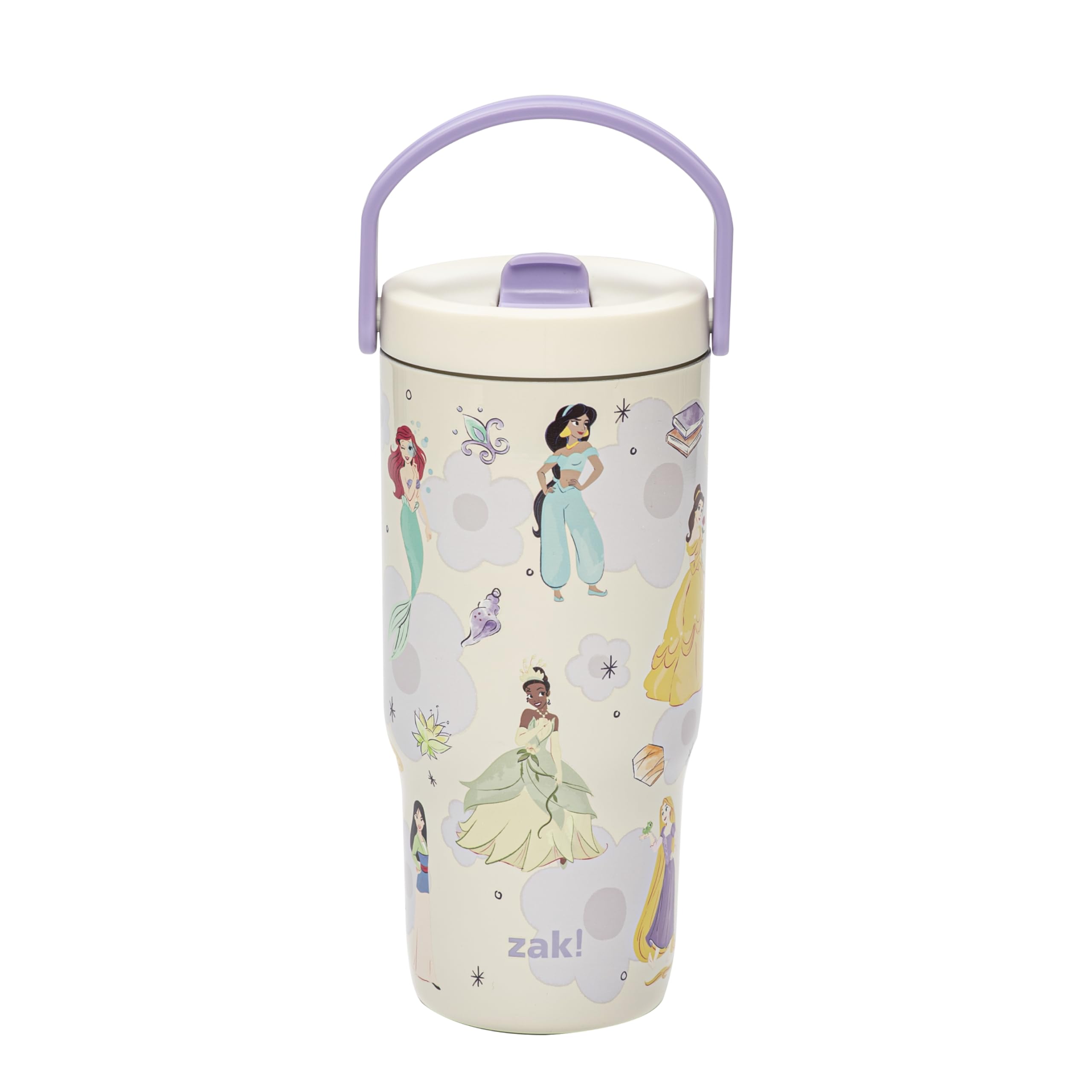 Zak Designs Disney Princess front view showing colorful artwork and durable build